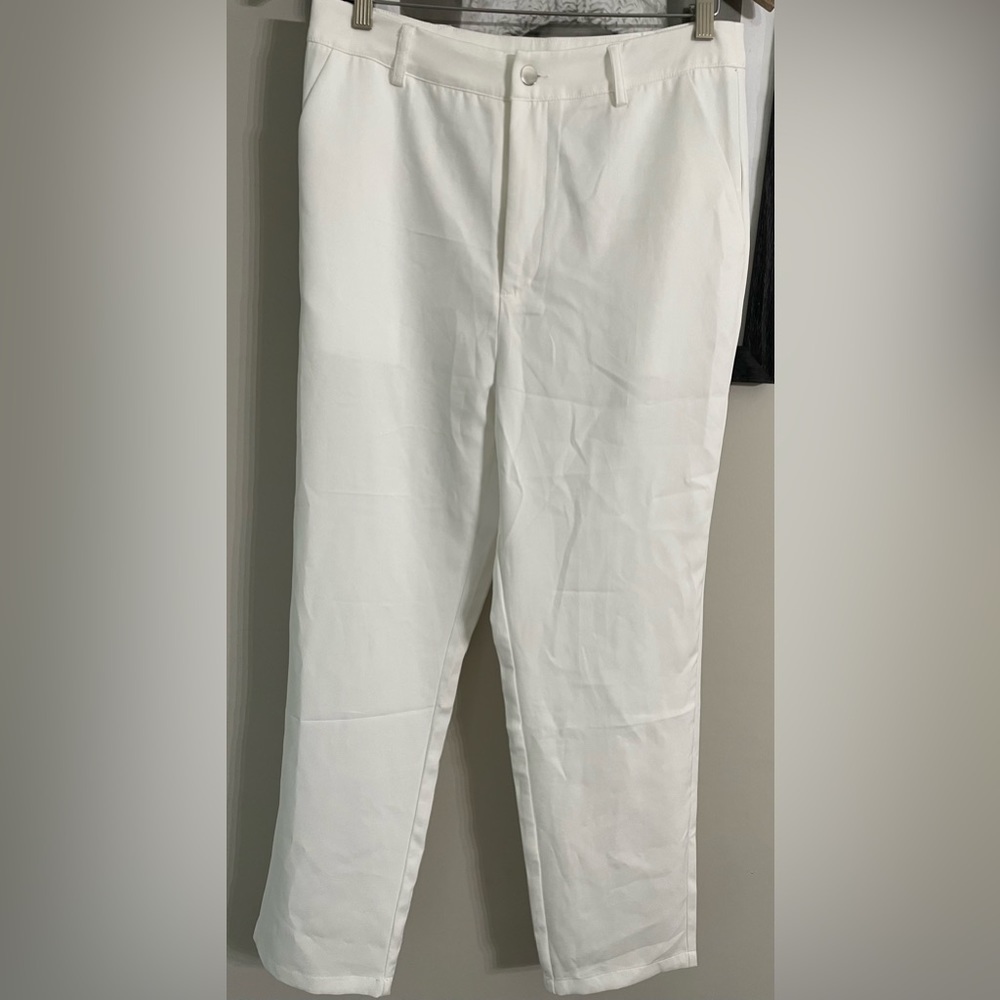 SHEIN white dress pants size L . New with tag women’s